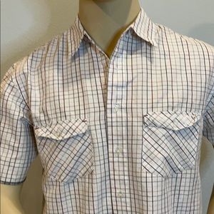 Rewire Men’s Button Down Short Sleeve Shirt Size M